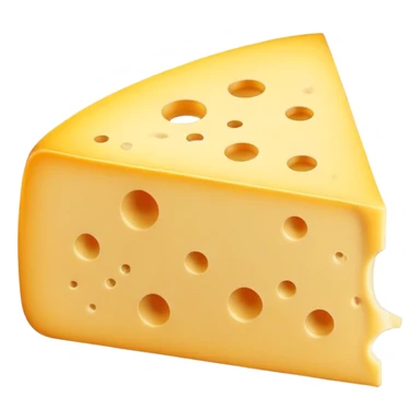 Wedge of yellow cheese with small holes sticker