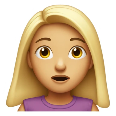 shocked yet amazed girl sticker