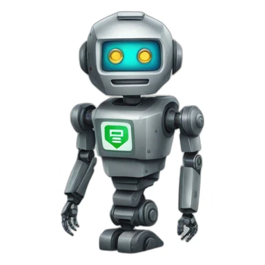 stop sign robot sticker