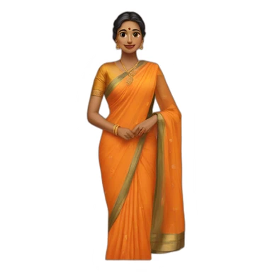 Saree  sticker