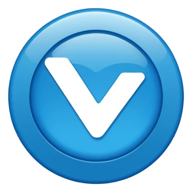 Create a instagram verified blue tick round shape sticker