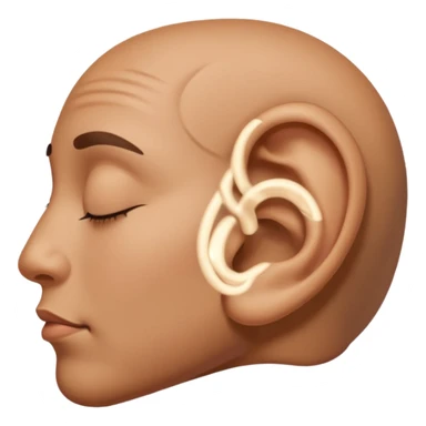 an ear praising God sticker