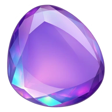 Purple violet opal gem  sticker