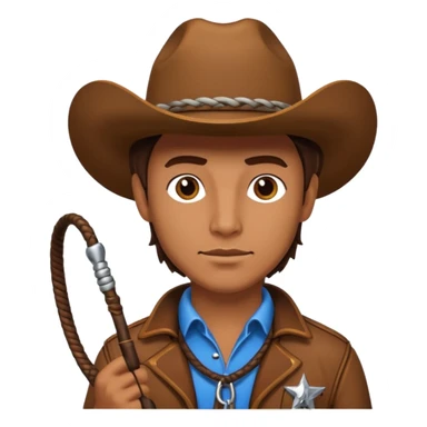Give this emoji 🤠 a whip sticker