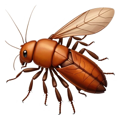 A cockroach living in the city  sticker