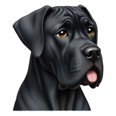 Black Cane corso/great Dane sticker