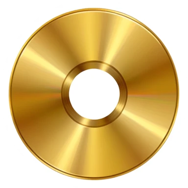 gold CD with a larger scratch sticker