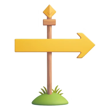 wooden post with yellow arrow sign pointing the way, Camino de Santiago sticker