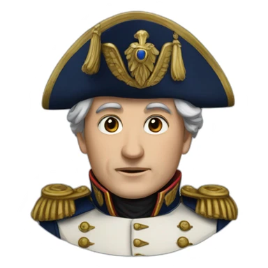 Napoléon avec des capotes sticker