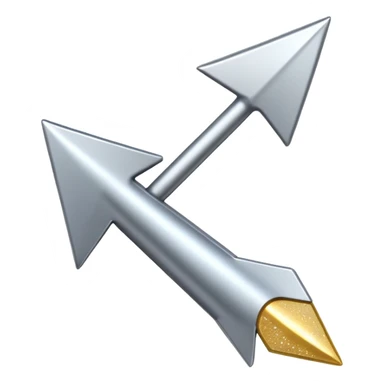 arrow pointing upward with sparkles sticker