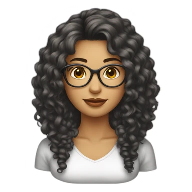 Femme jeune cheveux bland lunette sticker