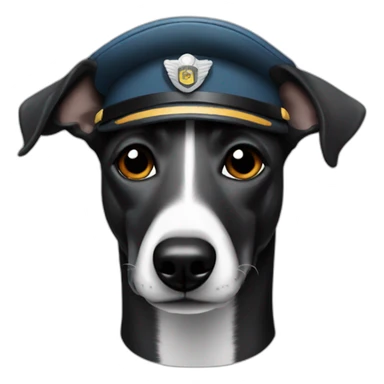 black whippet pilot sticker