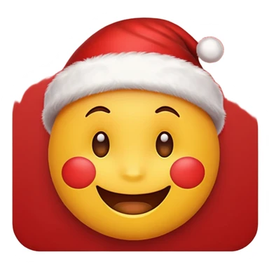 Cute christmas emoji sticker