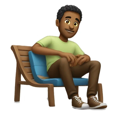 A guy chilling sticker