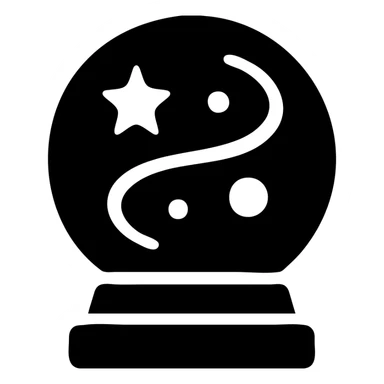 A mystical scrying orb with cosmic energy inside sticker