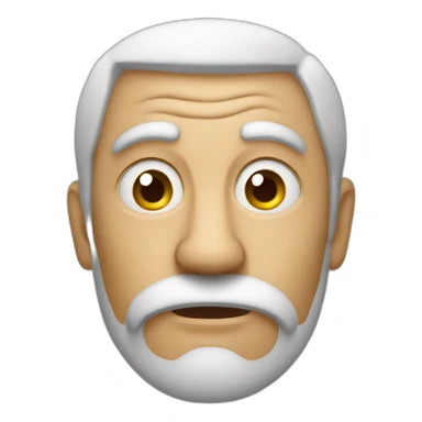 Wise man perplexed sticker