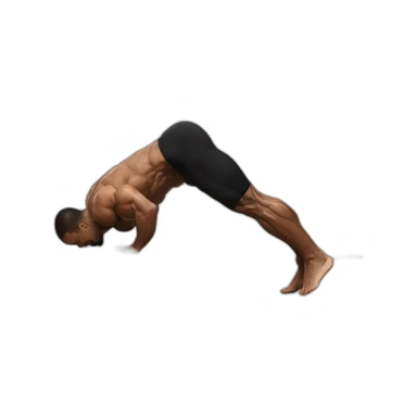 Full planche, planche, calisthenics, male, sideshot sticker