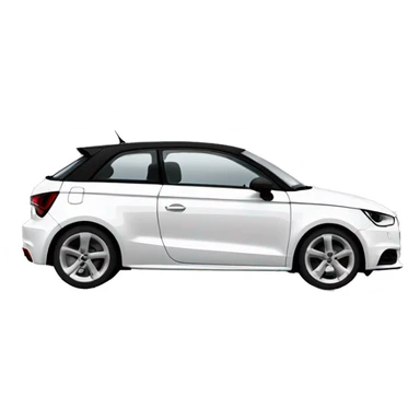 White Audi a1 sticker