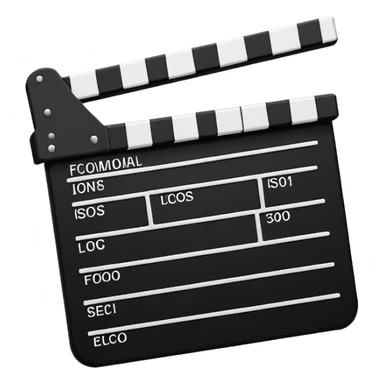  clapperboard sticker