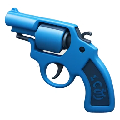 blue money gun sticker