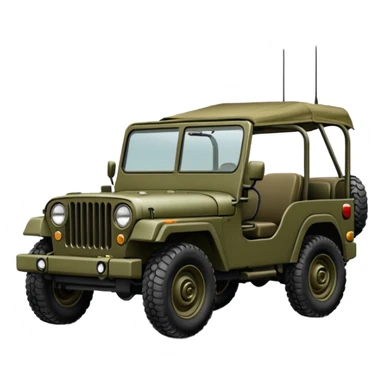 Military jeep sticker