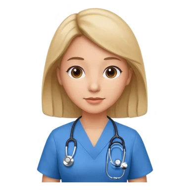 doctor with blue dress  sticker