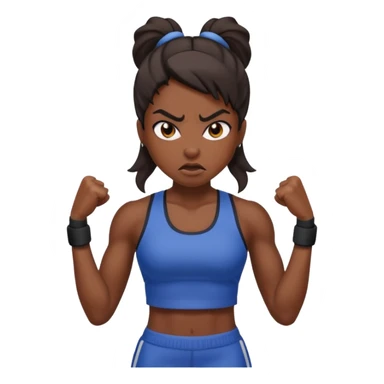 female gym trainer angry sticker