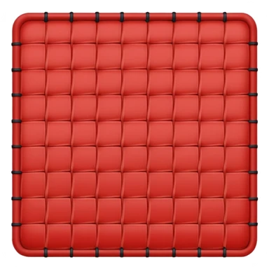 Small mat red sticker