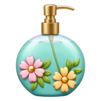 Colorful shiny glossy soft smooth Pastel soap perfume cocktail bomb bar spray bottle lotion cream jar ceramic pottery pot flowery floral item aesthetic decoration room thing  sticker