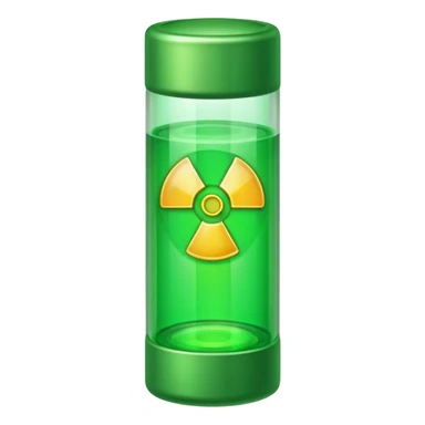 Uranium like inside a tube that we see on tiktok, without the symbol thing, and no line thing, just tube and pure green sticker
