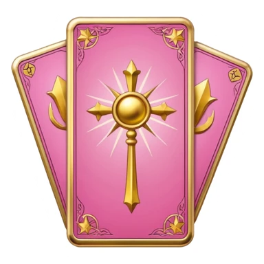 Pink Tarot cards sticker