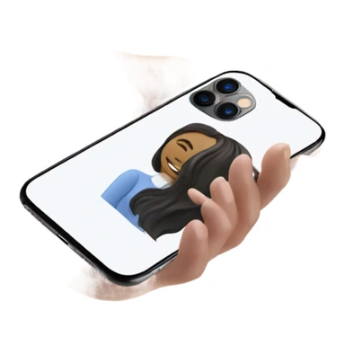 iPhone 14 Pro Max falling out of white lady’s hand sticker