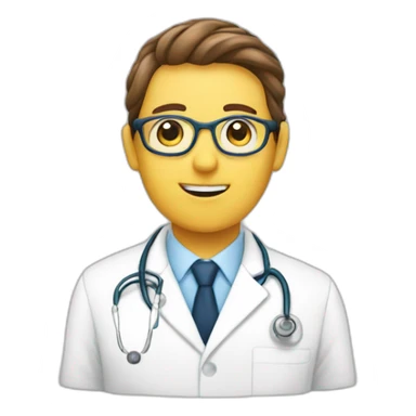 Neurologist and neuron sticker