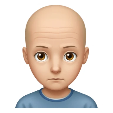 eleven with bald hair sticker