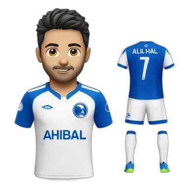 Alhilal fc home kit sticker