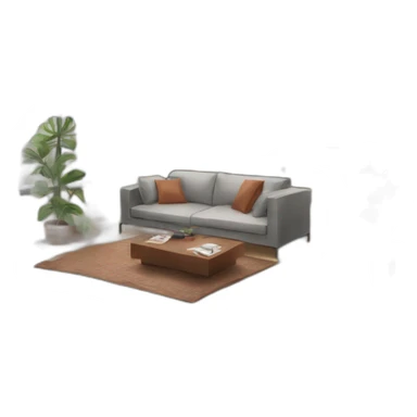 apartment interior half sketche half rendered   sticker