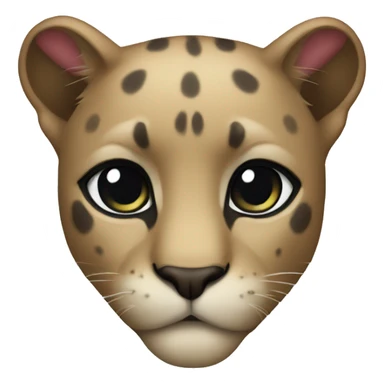 Panther heart sticker