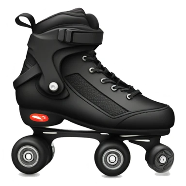 a black rollerblade inline skate sticker