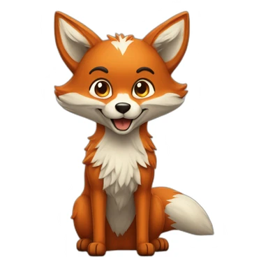 Foxy riéndose a carcajadas sticker
