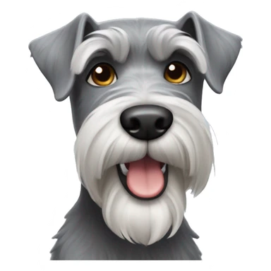 gray Schnauzer sticker