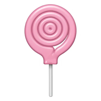 light pink lollipop sticker