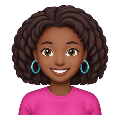 Black girl on tiktok sticker