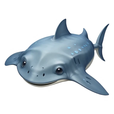 Smiling stingray sticker