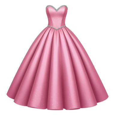 strapless pink sparkly ballgown sticker