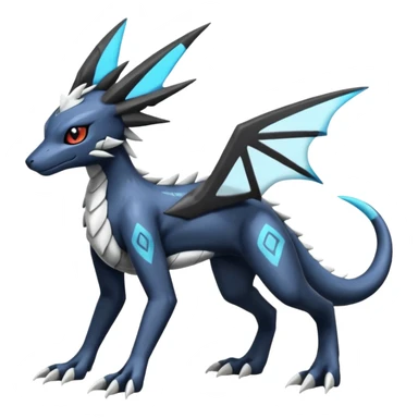 Salandit-Dialga-Umbreon-Silvally-fusion (full body) sticker