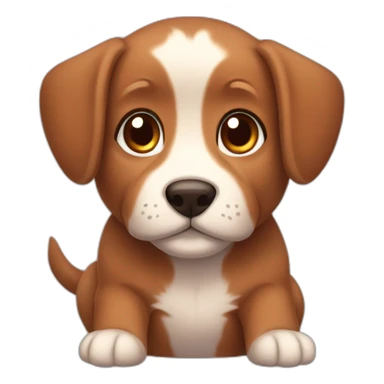 Caboodle Brown puppy with big ears sticker