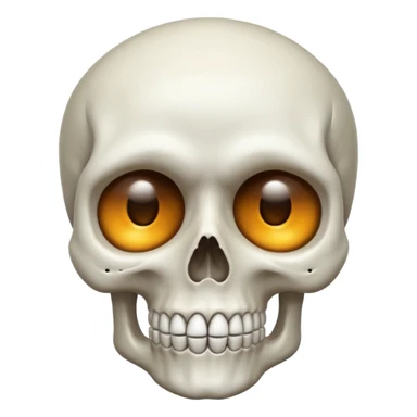 Skull face blinking one eye emoji sticker
