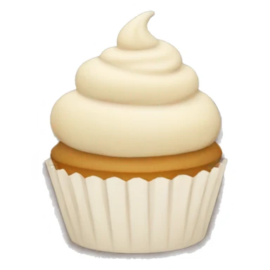 beige cupcake sticker