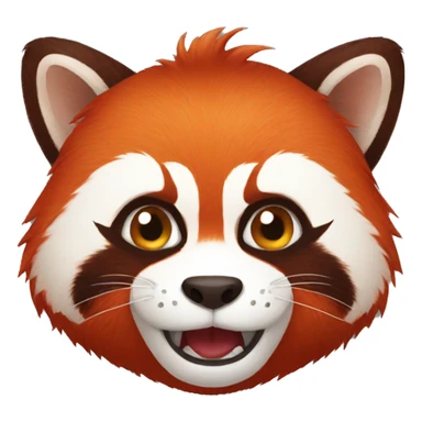 red panda angry sticker
