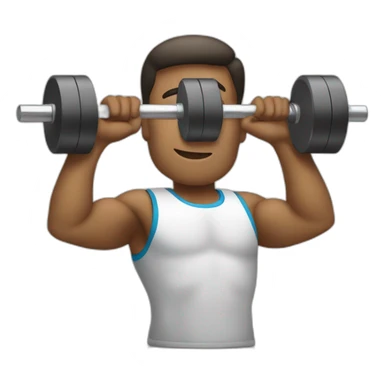 lifting a dumbell sticker